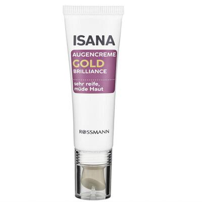 德国直邮 ISANA Gold Brilliance 淡纹紧致修护玫瑰精华眼霜15ml