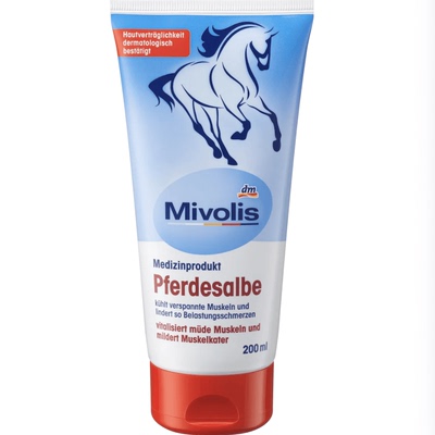 德国直邮 Mivolis草本植物马膏油 舒缓肌肉关节颈肩背部骨骼200ml