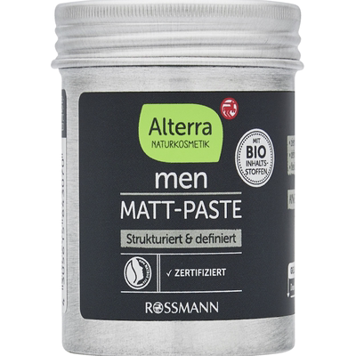 德国直邮 Alterra men男士哑光造型膏 天然有机植物发蜡 定型发泥