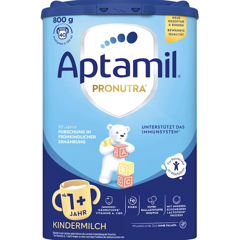 德国直邮 Aptamil Pronutra 1+2+爱他美婴幼儿宝宝成长型奶粉800g