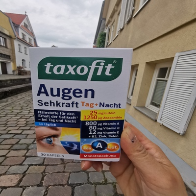 德国直邮 taxofit Augen Sehkraft Tag Nacht叶黄素 日夜保护视力