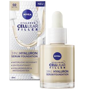 NIVEA 玻尿酸精华保湿 Cellular 3in1 养肤粉底液 Filler 德国直邮