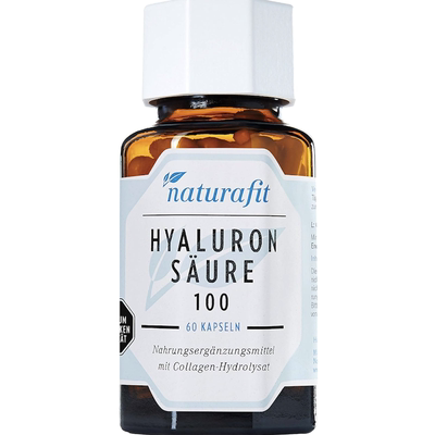 德国直邮 naturafit Hyaluronsaure 100 天然玻尿酸胶原蛋白胶囊