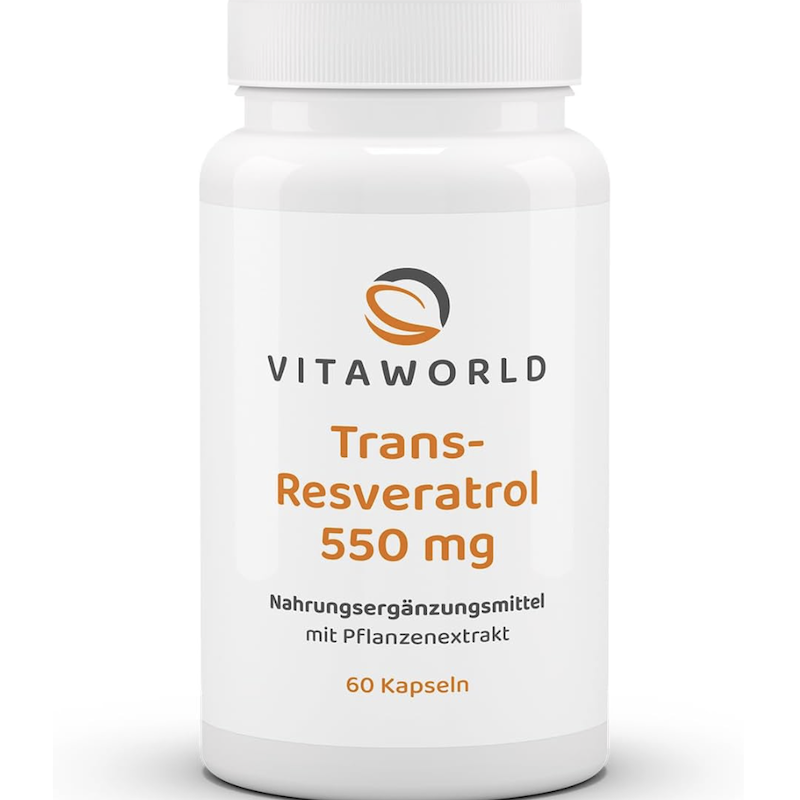 德国直邮 Vita World Trans-Resveratrol 550mg白黎芦醇胶囊 虎杖