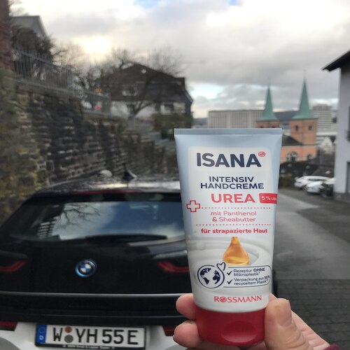 德国直邮isana夜间再生手膜护手霜保湿补水滋润深层修护细腻100ml