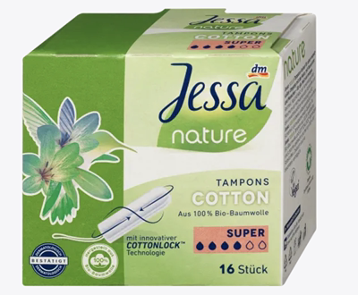 德国直邮 原产jessa tampons导管式卫生棉条棉棒日用夜用内置卫生
