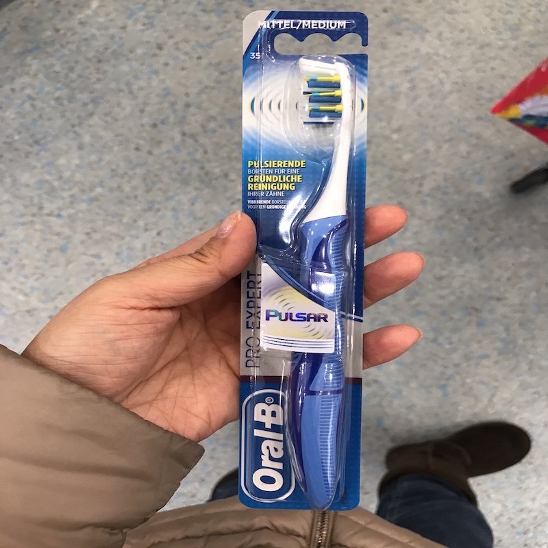 德国直邮 博朗oral b pulsar欧乐b手动成人牙刷 微脉冲声波电动