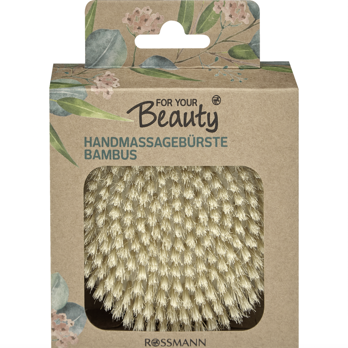 德国直邮 FOR YOUR Beauty天然木竹身体按摩洗澡刷 舒缓沐浴 干湿