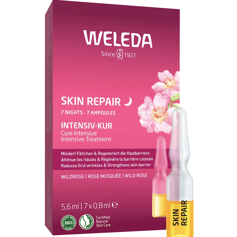 德国直邮 WELEDA精华原液安瓶 天然野玫瑰 密集护理 修护皮肤屏障