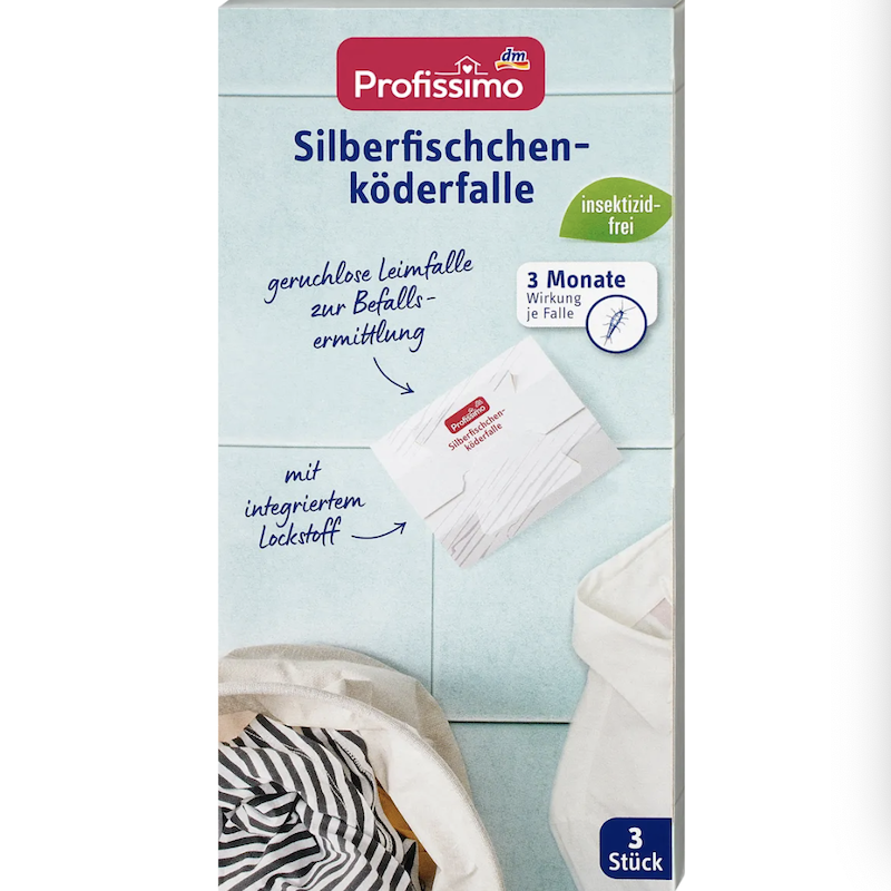 德国直邮Profissimo家用衣鱼虫陷阱 衣柜抽屉地板银鱼虫 无味无臭