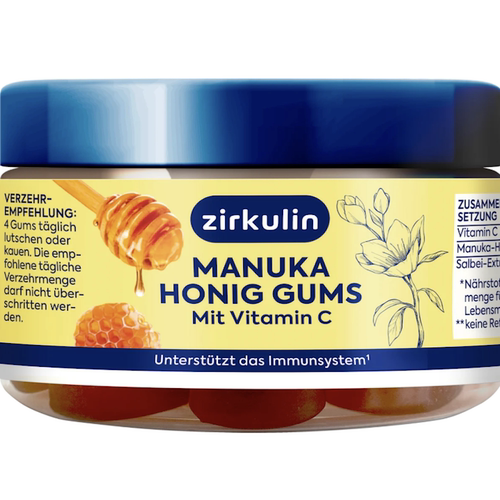 德国直邮Zirkulin Manuka Honig Gums麦卢卡蜂蜜维生素VC软糖25粒