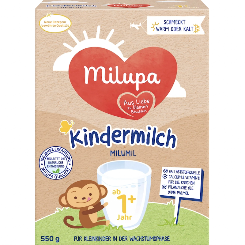 德国直邮 Milupa Kindermilch米路米婴幼儿宝宝牛奶粉1+2+段 550g