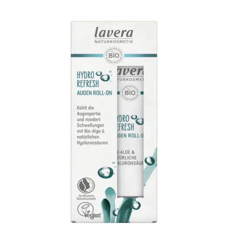 德国直邮lavera有机海藻玻尿酸保湿眼霜 提亮眼周滚珠按摩头15ml