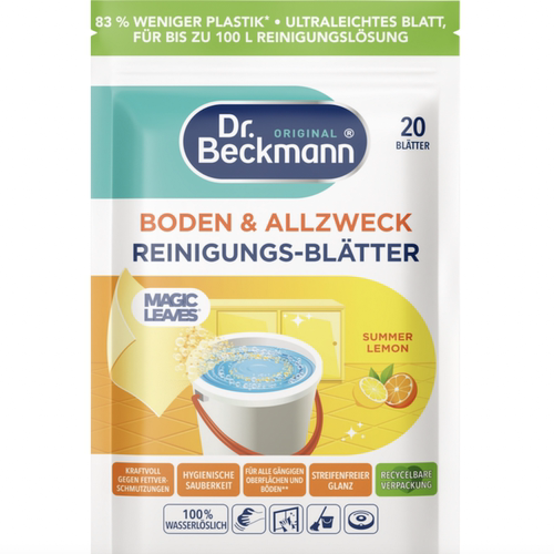 德国直邮Dr. Beckmann玻璃地板清洁布多用途强力去污片 光泽速干