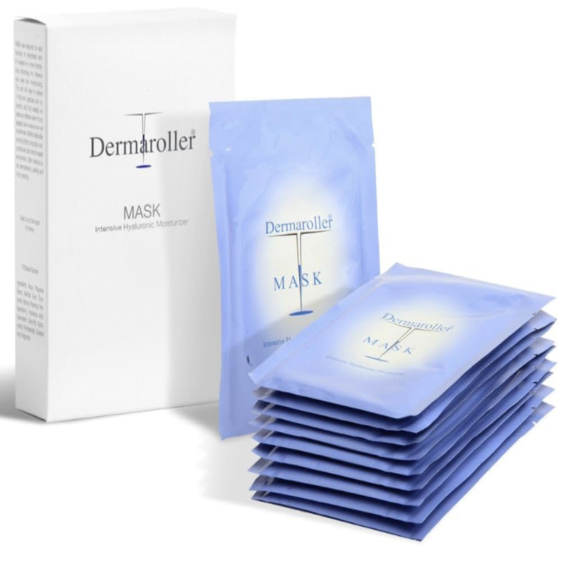 德国直邮 dermaroller精华蚕丝医微针修护补水抗皱贴片玻尿酸面膜