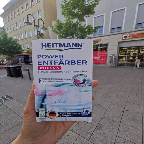 德国dm直邮 原装进口heitmann白色衣物使用漂白粉强效漂白剂250g