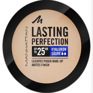 德国直邮MANHATTAN Lasting Perfection玻尿酸遮瑕粉饼盘持久保湿