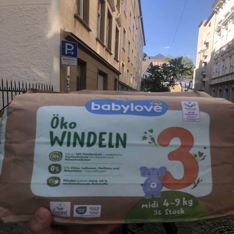 德国dm直邮 babylove nature有机婴儿宝宝尿不湿 纸尿片8小时干爽