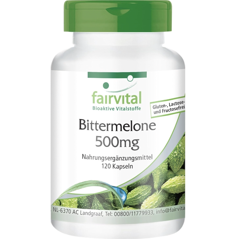 德国直邮 Fairvital Bittermelone 苦瓜胶囊 不含麸质 乳糖 120粒