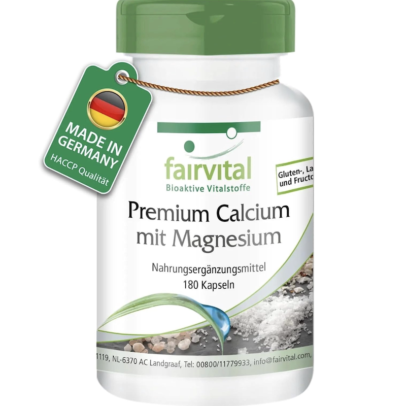 德国直邮Fairvital Premium Calcium钙片胶囊 中老年人补钙 K2 D3