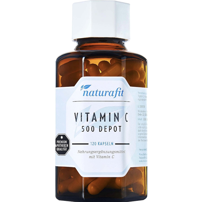 德国直邮 naturafit Vitamin C 500mg 天然有机维生素VC缓释胶囊
