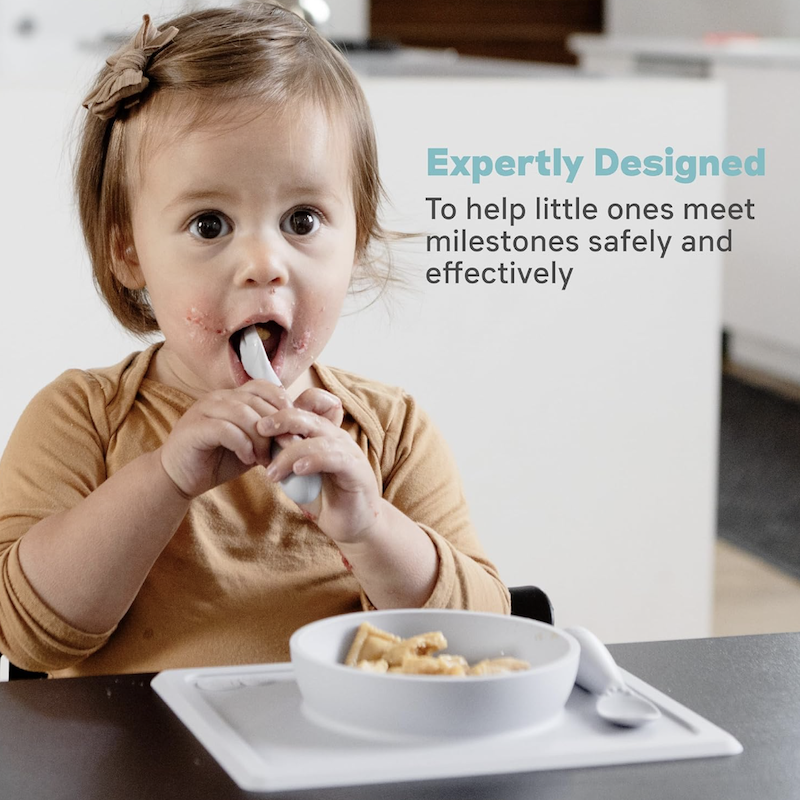 德国直邮 ezpz l新生婴儿宝宝餐具辅食碗 硅胶餐垫 12个月开始