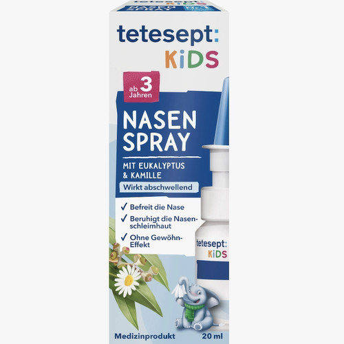 德国直邮 tetesept Kids鼻子喷雾 桉树油洋甘菊 清洁湿润 3岁开始