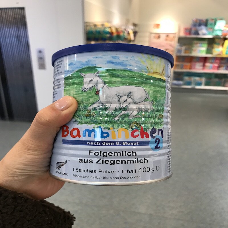 德国直邮 Bambinchen蓝色星球婴幼儿宝宝配方羊奶粉1段2段400g