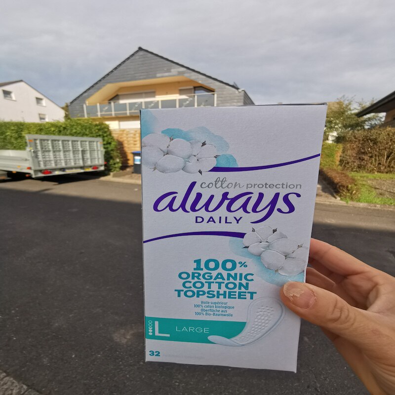德国直邮 Always BIO有机100%纯棉卫生巾护垫 日夜用无漂白荧光剂