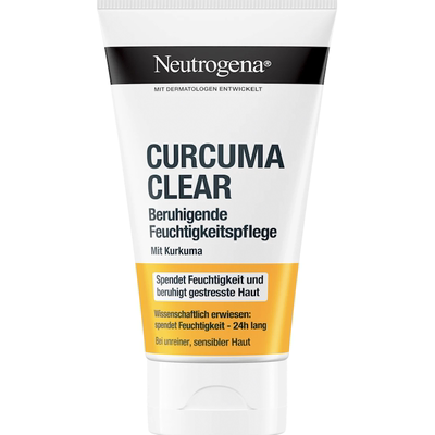 德国直邮Neutrogena curcuma clear姜黄无油保湿面霜清爽控油75ml