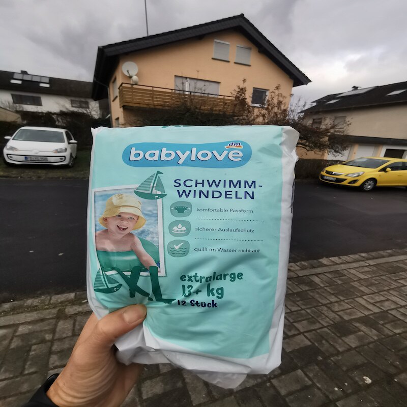 德国直邮 babylove婴儿游泳纸尿裤宝宝防水尿不湿 一次性拉拉泳裤