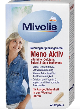 德国直邮 Mivolis Meno Aktiv中老年更年期胶囊 支持女性健康60粒