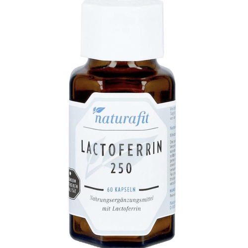 德国药房直邮 NATURAFIT Lactoferrin 250mg 乳铁蛋白胶囊 60粒