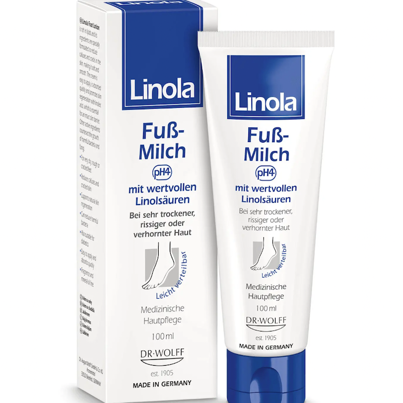 德国直邮 Linola干敏肌肤护足霜 舒缓修护 温和滋润柔软足部100ml