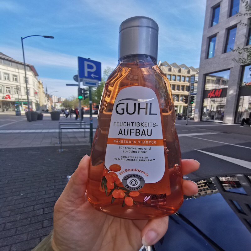 德国直邮 Guhl Feuchtigkeitsaufbau沙棘保湿修护洗发水 无硅油