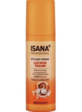 德国直邮 ISANA PROFESSIONAL乳木果强效护卷造型霜 打造自然卷曲