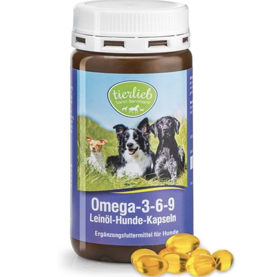 德国直邮 Sanct Bernhard宠物狗鱼油胶囊Omega-3-6-9 美毛护肤