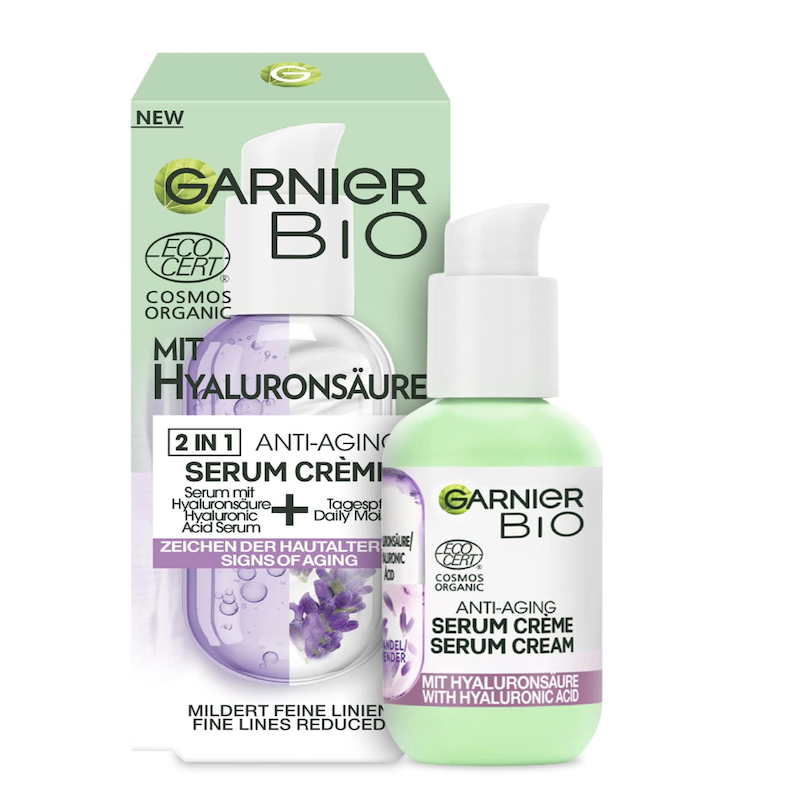 德国 直邮卡尼尔garnier天然有机薰衣草抗氧紧致抗皱保湿眼霜精华
