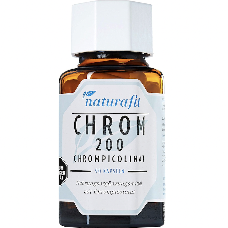 德国直邮 naturafit Chrom 200 微量元素 铬 胶囊 膳食补充剂90粒
