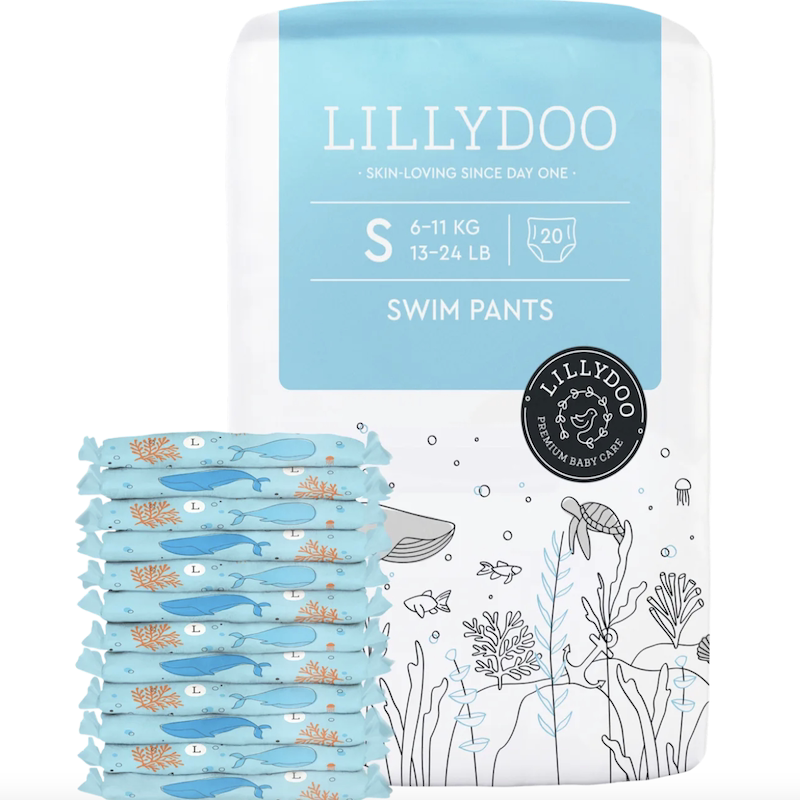德国muller超市直邮 LILLYDOO婴儿游泳拉拉裤 宝宝一次性泳裤