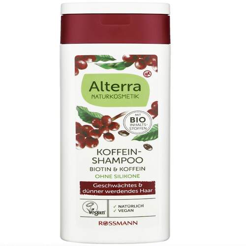 德国直邮 Alterra咖啡因维生素B生物素防掉发断发洗发水 200ml
