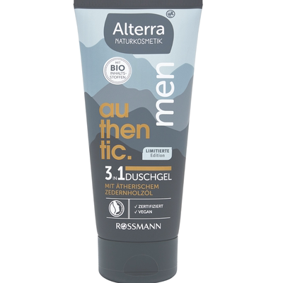 德国直邮 Alterra men男士有机沐浴露洗发水洗面奶 清爽控油固发