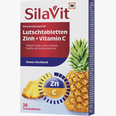 德国超市直邮 SilaVit Zink Vitamin C维生素含片 膳食补充 补锌