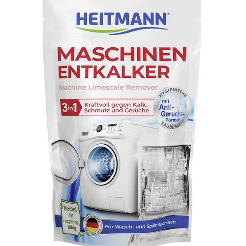 德国直邮heitmann滚筒洗衣机槽清洗剂 洗碗机除钙粉 去除油污净味