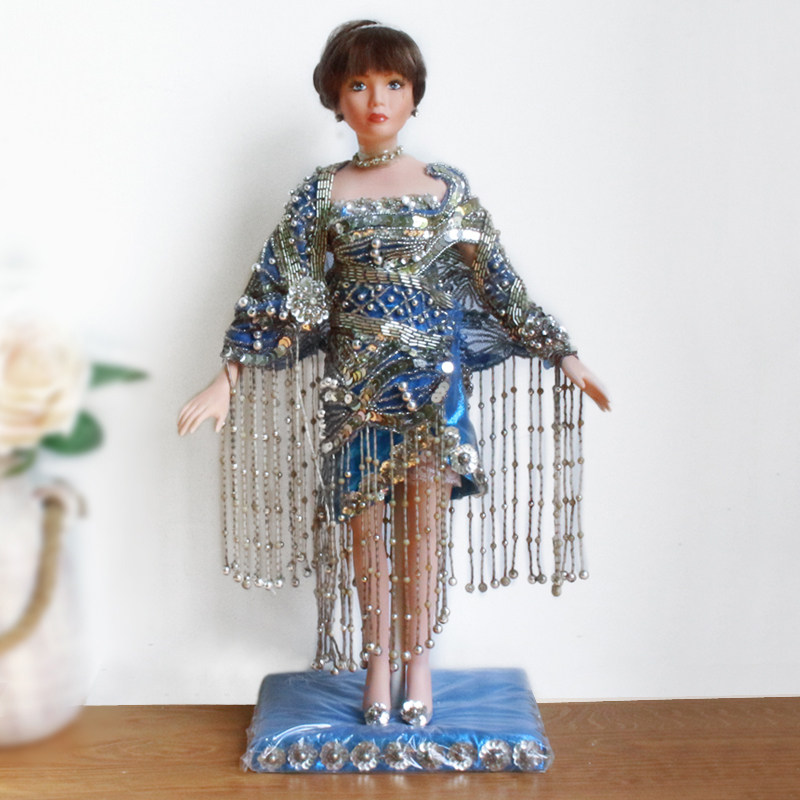 外贸出口欧美古董陶瓷娃娃艺术家限量版Torii签名限量款娃娃