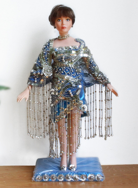 外贸出口欧美古董陶瓷娃娃艺术家限量版Torii签名限量款娃娃