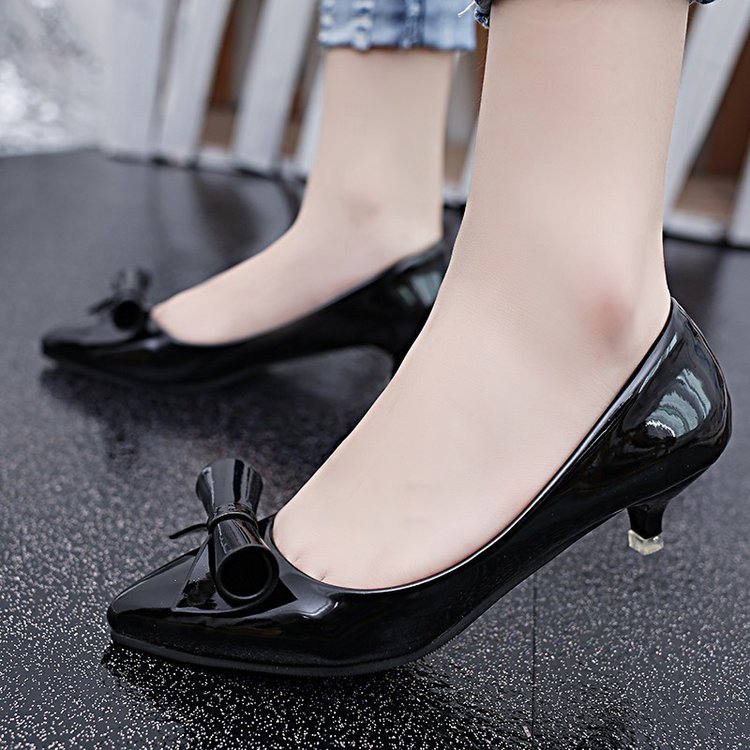 [小二推荐]软底真皮不累脚高跟鞋