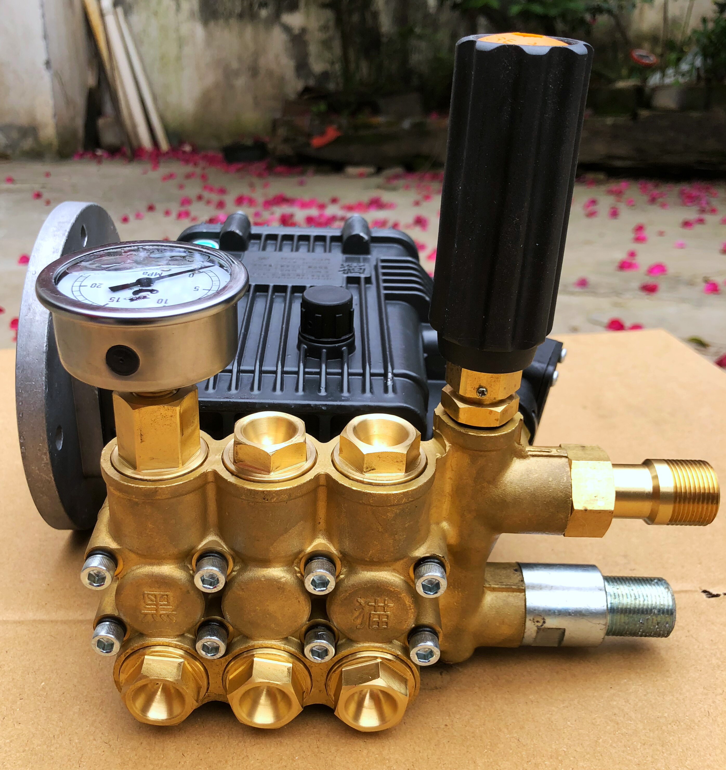 黑猫高压洗车机泵头bz0917泵头黑猫0717泵黑猫清洗机泵头黑猫1217