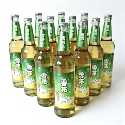 正品雪花啤酒瓶装500ml*12瓶整箱玻璃瓶原汁麦老雪花