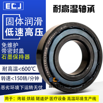 ECJ进口耐高温轴承600度FT6200 6201 6202 6203 6204 6205 6206ZZ